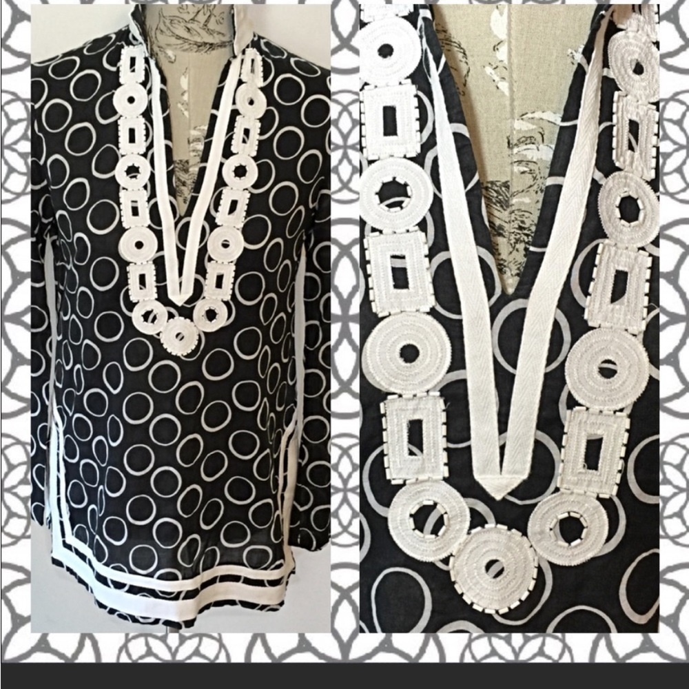 Michael Kors Black Boho Tunic S